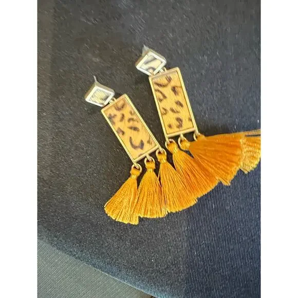 Animal print earrings - Picture 1 of 3